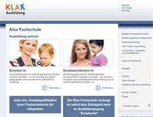 Tablet Screenshot of klax-ausbildung.de